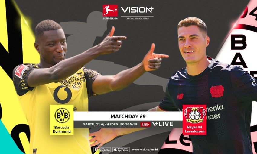 Laga Krusial Bundesliga Live di VISION+