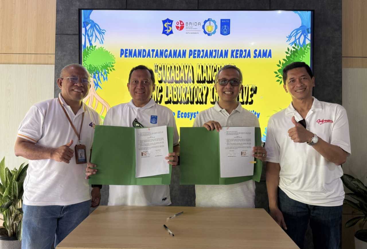 Kolaborasi ITS-BRIDA, Mangrove Surabaya Disiapkan Jadi Laboratorium Hidup Kelas Dunia