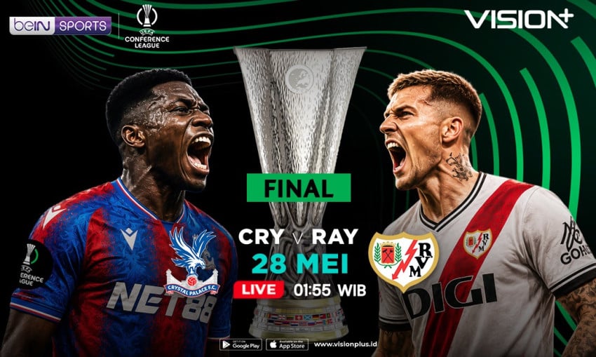Crystal Palace vs Rayo Vallecano di FINAL, Nonton Streaming Lewat VISION+