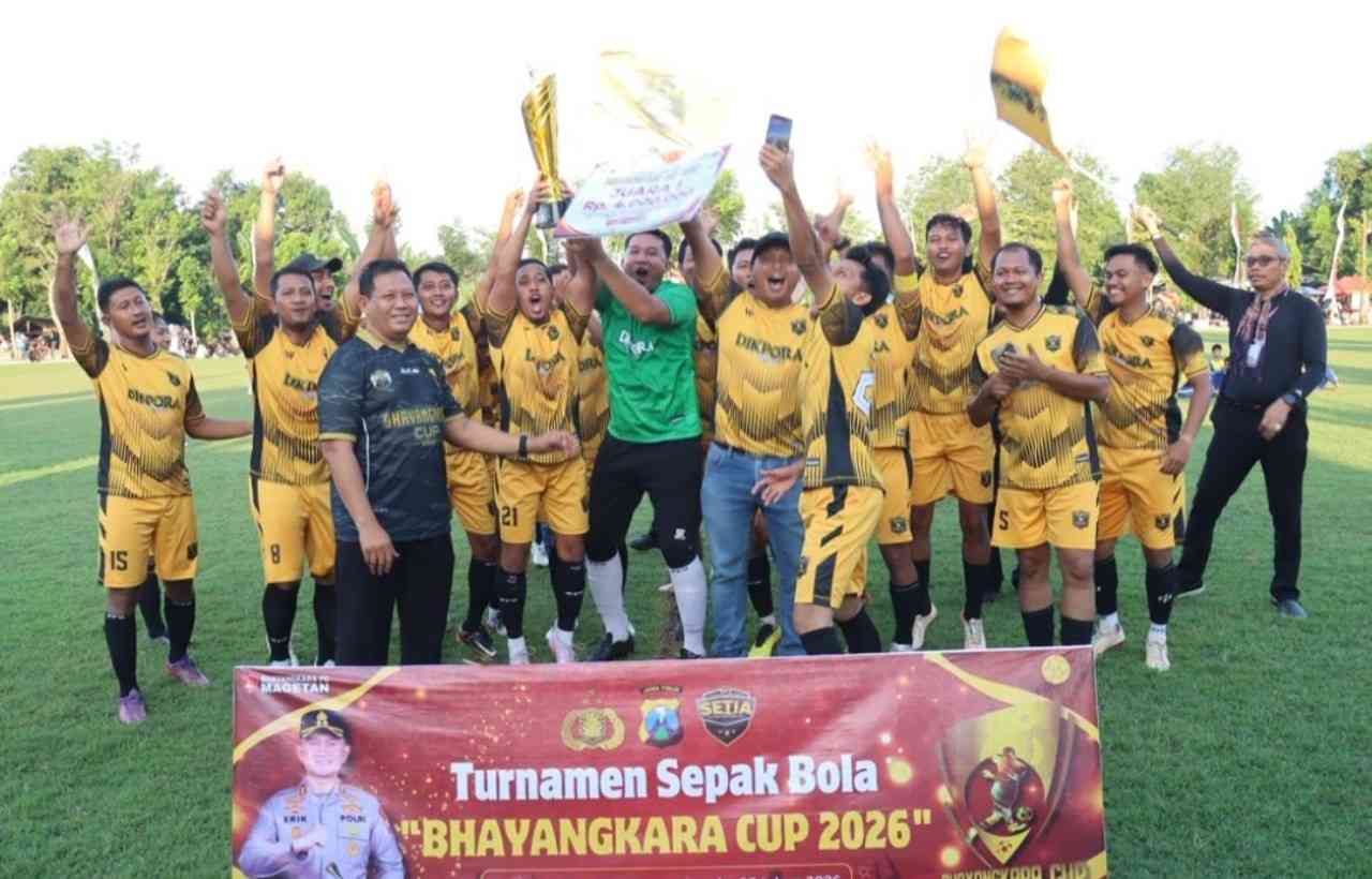 Dikpora Magetan Tampil Perkasa, Sabet Juara Kapolres Cup 2026 Usai Bungkam PPDI 5-0