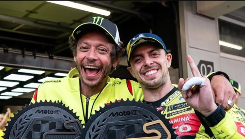 Rossi Bujuk Fabio Di Giannantonio Bertahan di VR46 usai Juara MotoGP Catalunya