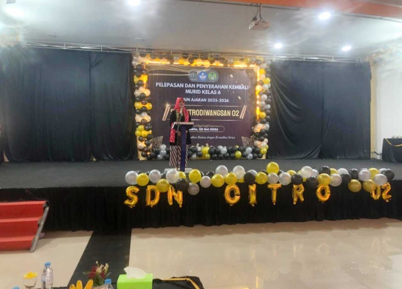 Haru dan Penuh Makna, SDN Citrodiwangsan 02 Lumajang Lepas Siswa Kelas VI