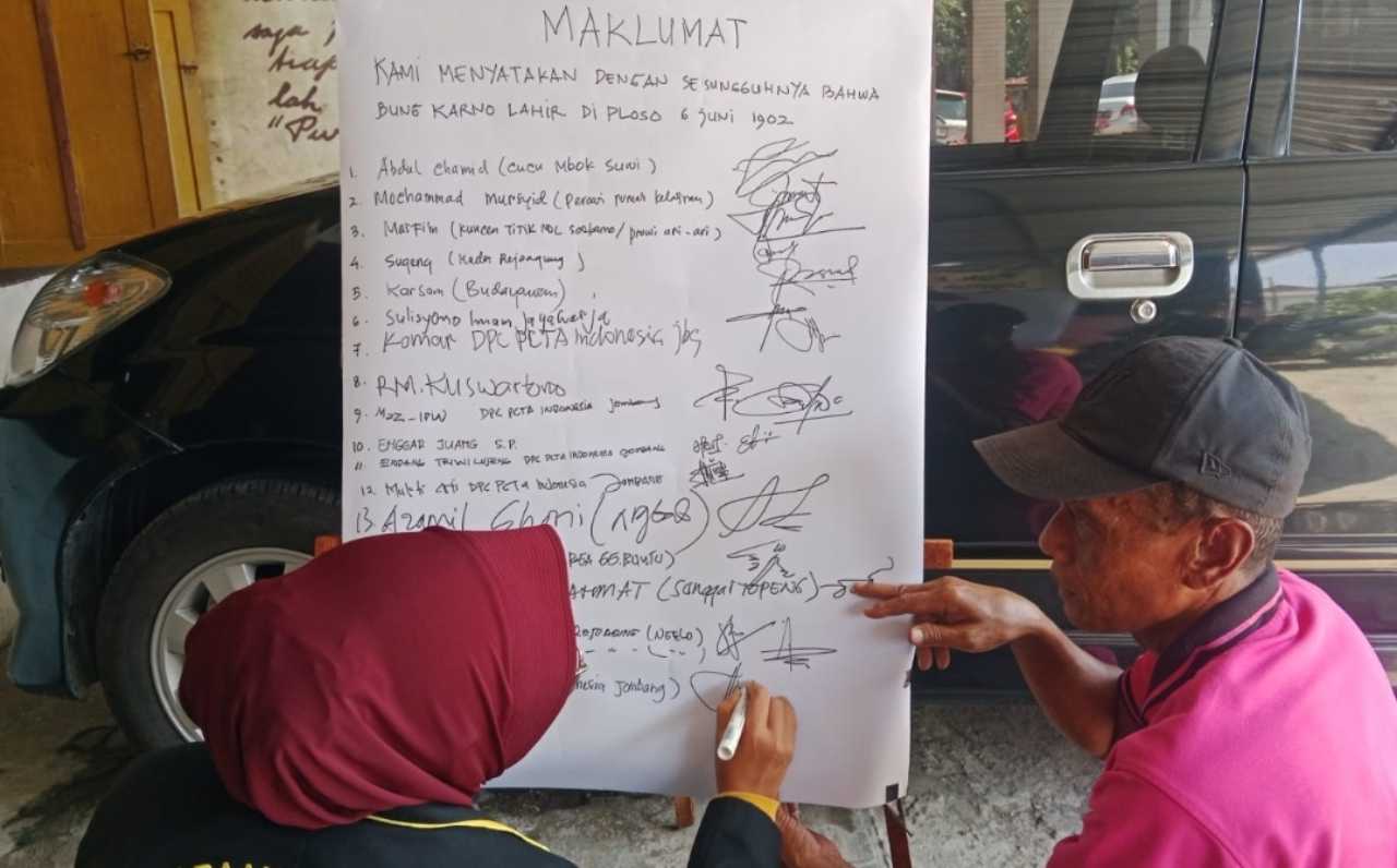 Rakyat Jombang Keluarkan Maklumat Bung Karno Lahir di Ploso 6 Juni 1902