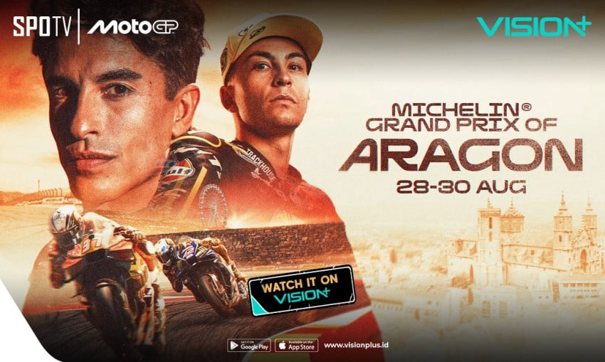 MotoGP Aragon 2026 Siap Memanas, Catat Jadwal Sprint dan Race di VISION+