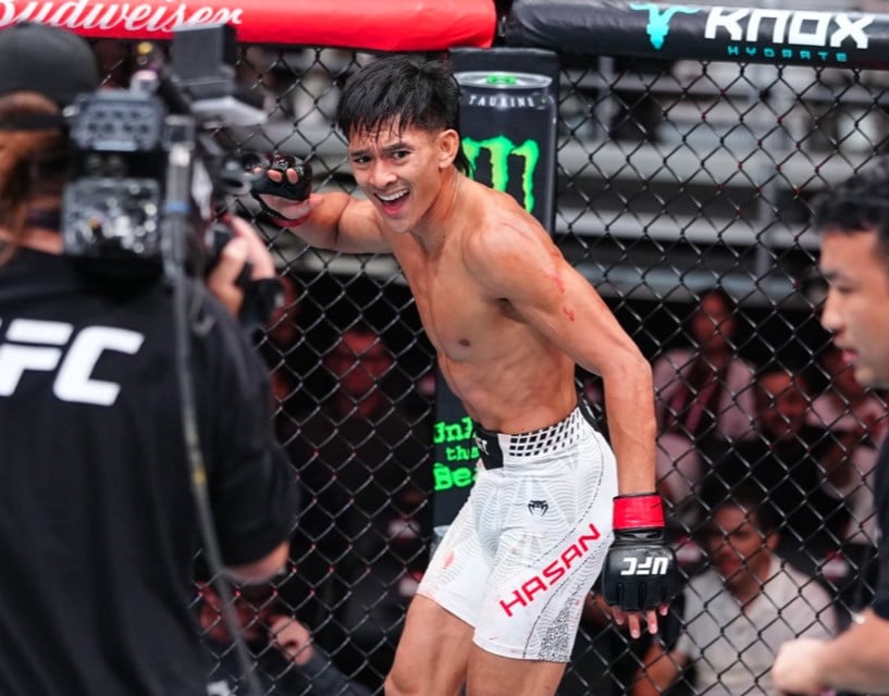 Petarung Indonesia Bilal Hasan Menang KO pada Debut UFC di Shanghai