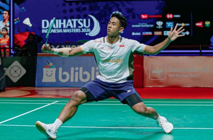 Alwi Farhan Petik Pelajaran dari Latihan Bersama Kento Momota